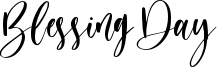 Blessing Day Font