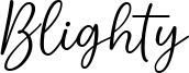 Blighty DEMO.ttf