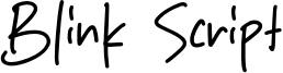 Blink Script Font