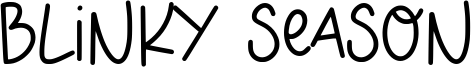 Blinky Season Font