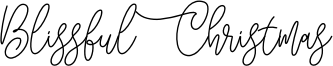 Blissful Christmas Font
