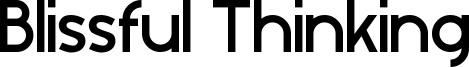 Blissful Thinking Font