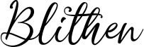 Blithen Font