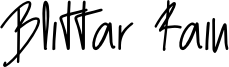 Blittar Rain Font