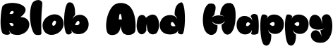 Blob And Happy Font