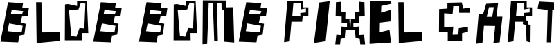 Blob Bomb Pixel Cartoon Font