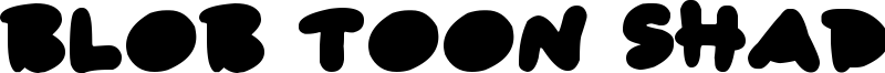 Blob Toon Shadows Font