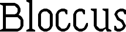 Bloccus Font