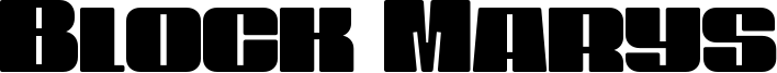 Block Marys Font