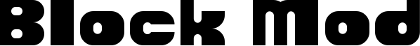 Block Mod Font