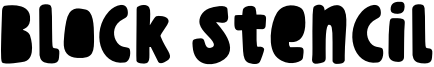 Block Stencil Font