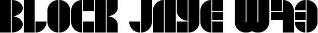 Block Jaye W73 Font