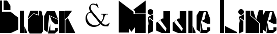 Block & Middle Line Font