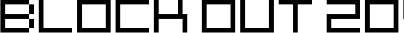 Block Out 2097 Font