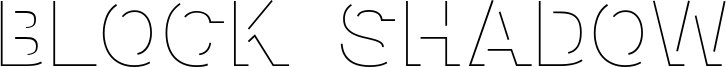 Block Shadow Font