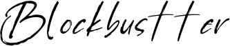 Blockbustter Font