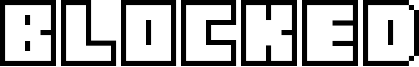Blocked Font