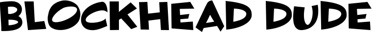 Blockhead Dude Font