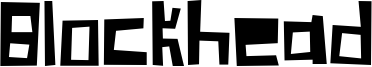 Blockhead Font