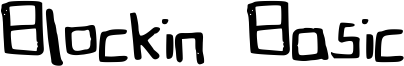 Blockin Basic Font