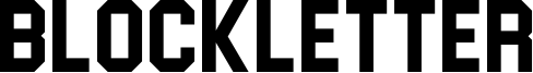 Blockletter Font