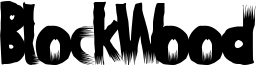 BlockWood Font