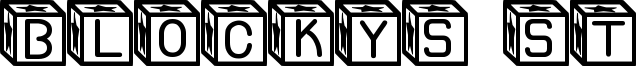 Blockys St Font