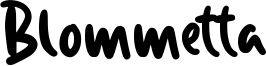 Blommetta Font