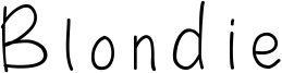 Blondie Font