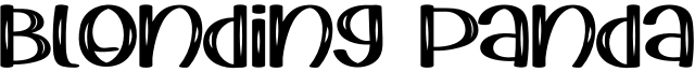 Blonding Panda Font