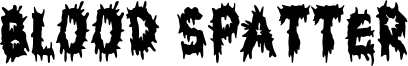 Blood Spatter Font