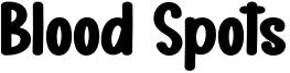 Blood Spots Font