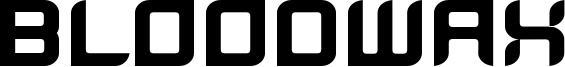 BloodWax Font