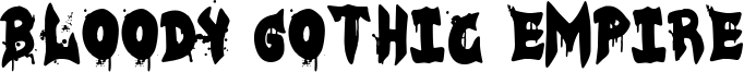 Bloody Gothic Empire Font