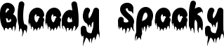 Bloody Spooky Font