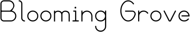 Blooming Grove Font