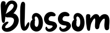 Blossom-PersonalUse.otf