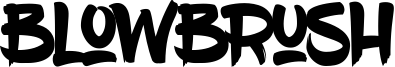 BlowBrush Font