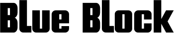 Blue Block Font