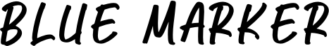 Blue Marker Font