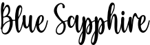 Blue Sapphire Font