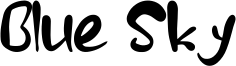 Blue Sky Font