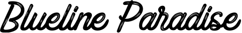 Blueline Paradise Font