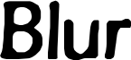 Blur Font