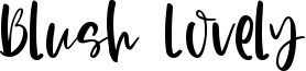 Blush Lovely Font