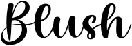 Blush Font