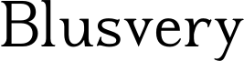 Blusvery Font