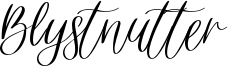 Blystnutter Font