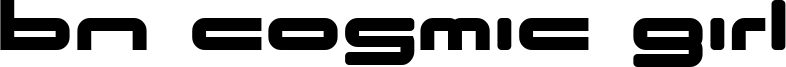 BN Cosmic Girl Font