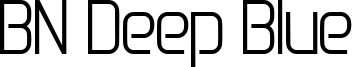 BN Deep Blue Font